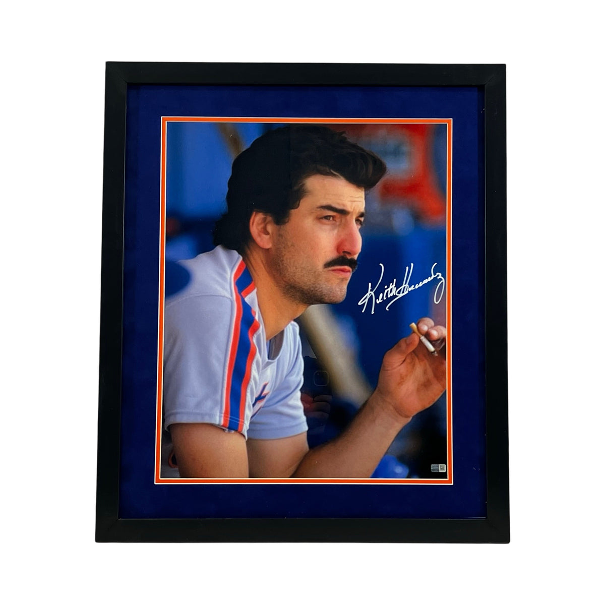 Keith Hernandez New York Mets Dugout Smoking Framed 16x20 Steiner CX