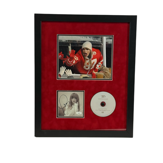 Taylor Swift Autographed Cut & Framed CD 11x14 Frame High Five JSA
