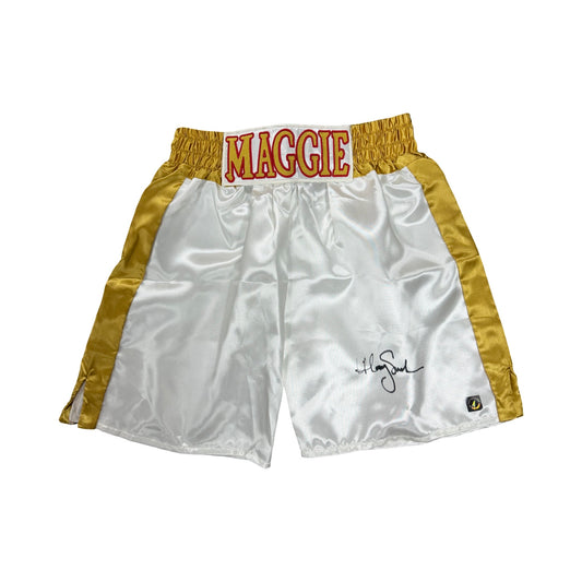 Hilary Swank Autographed Million Dollar Baby Boxing Trunks ASI Proof