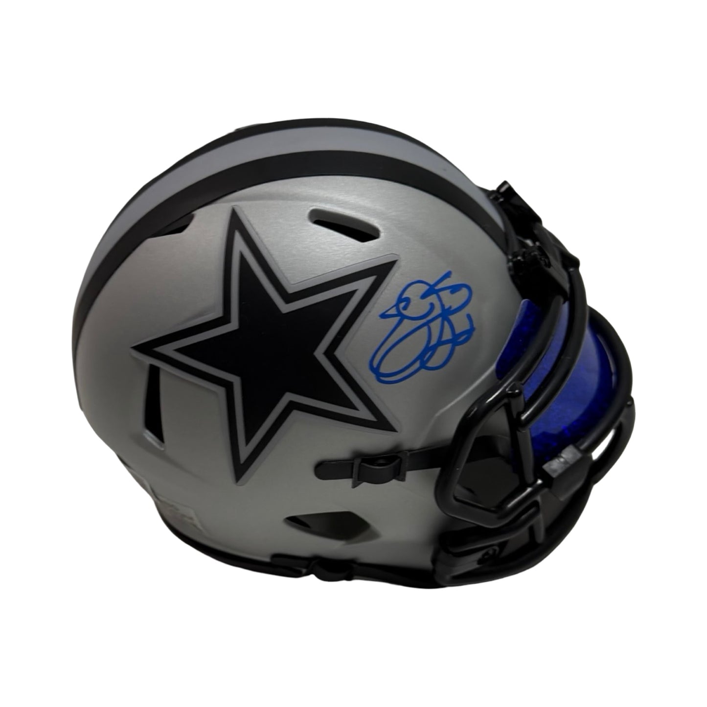 Emmitt Smith Dallas Cowboys Rave Mini Helmet Beckett BAS