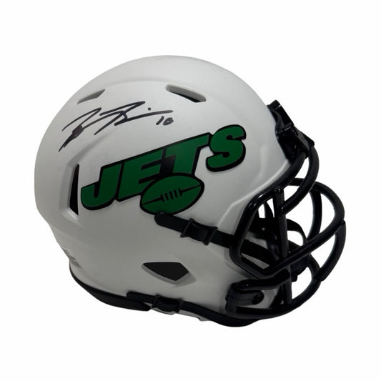 Braxton Berrios Autographed New York Jets Lunar Eclipse Mini Helmet Steiner CX