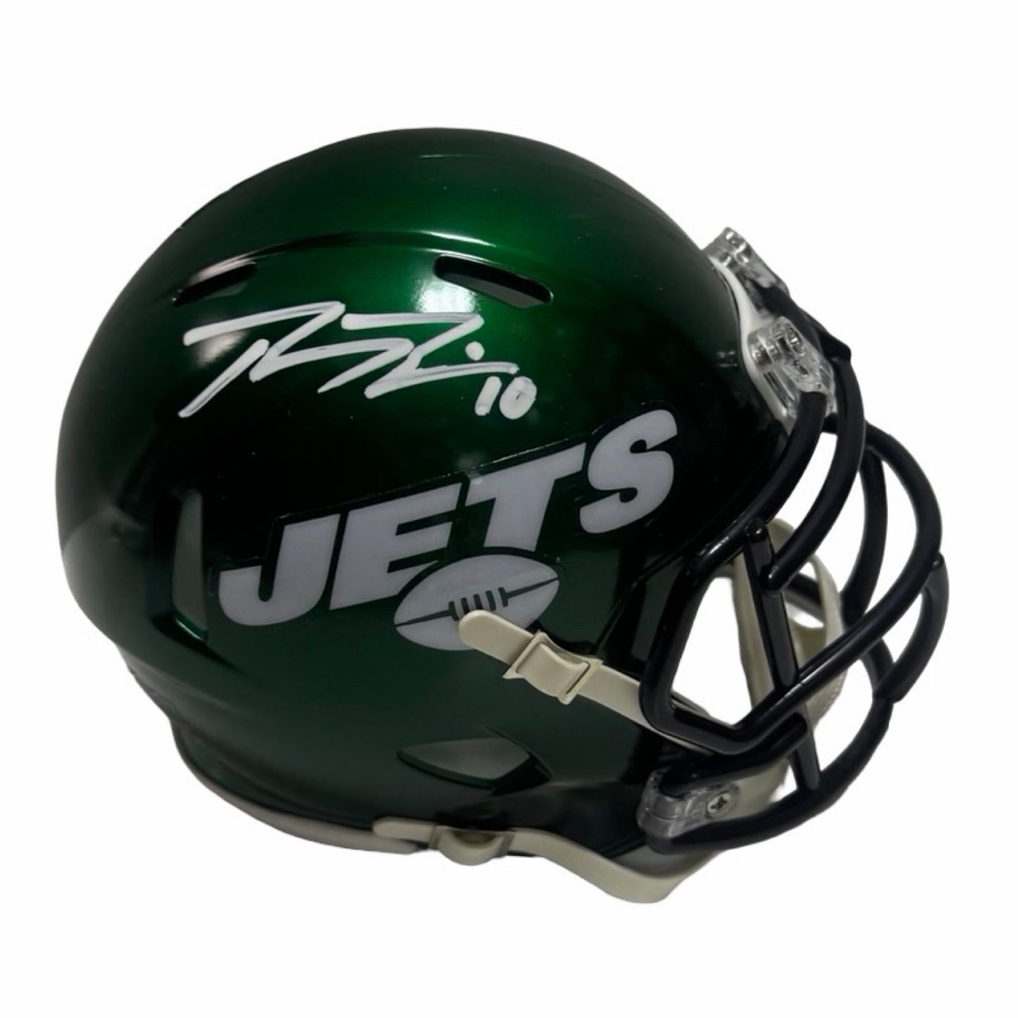 Braxton Berrios Autographed New York Jets Speed Mini Helmet Steiner CX