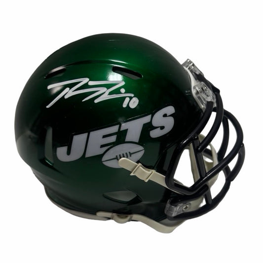 Braxton Berrios Autographed New York Jets Speed Mini Helmet Steiner CX