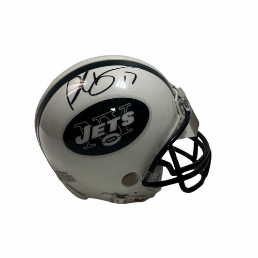 Plaxico Burress Autographed New York Jets Mini Helmet JSA COA