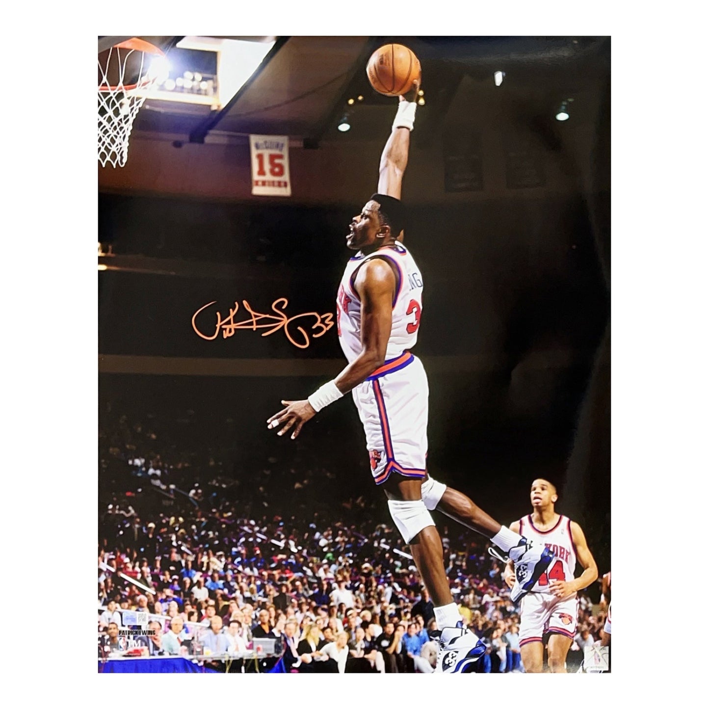 Patrick Ewing Autographed New York Knicks 16x20 Photo Steiner CX - Unframed