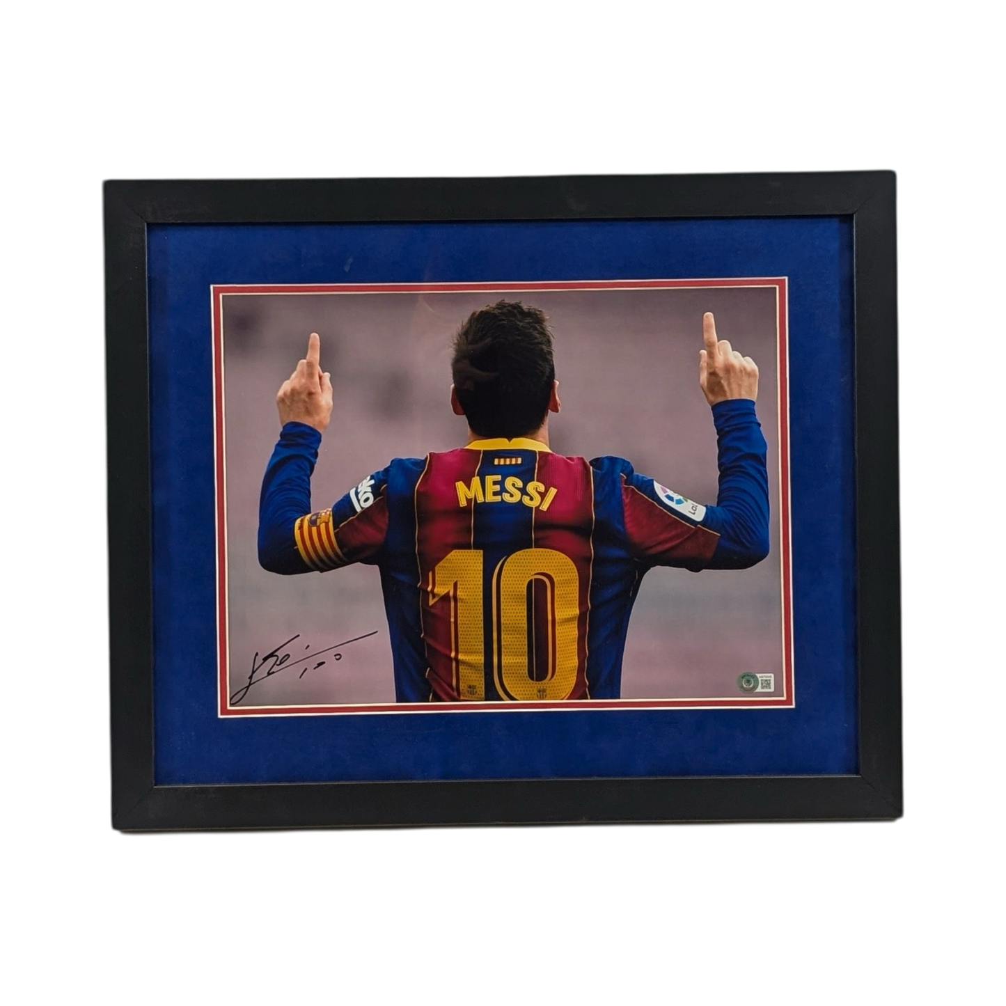 Lionel Messi Autographed FC Barcelona Framed 12x16 Beckett