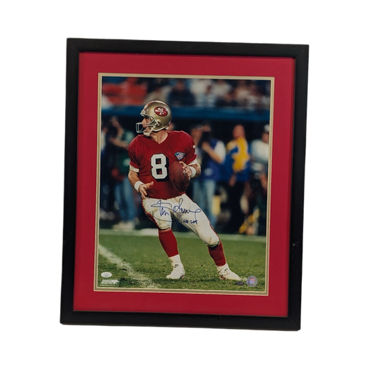 Steve Young Autographed San Francisco 49ers Framed 16x20 JSA