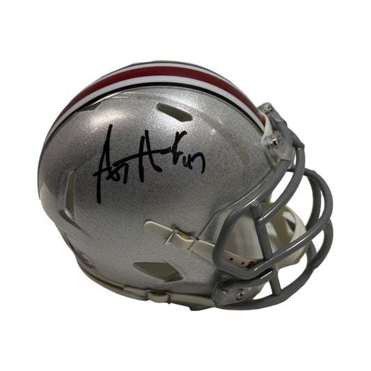 AJ Hawk Ohio State Buckeyes Mini Helmet Beckett BAS
