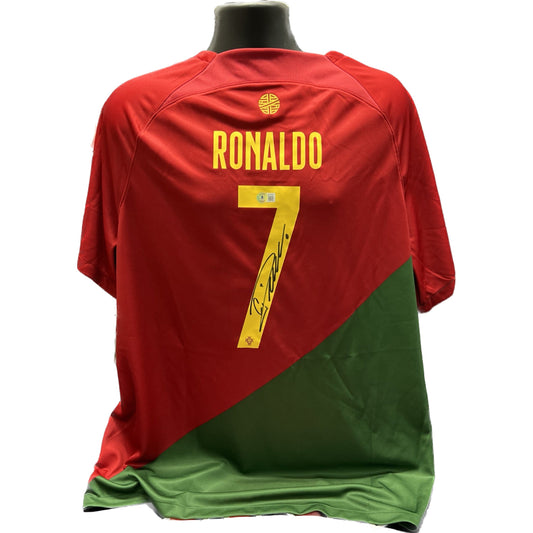 Christiano Ronaldo Autographed Portugal Authentic Jersey Beckett