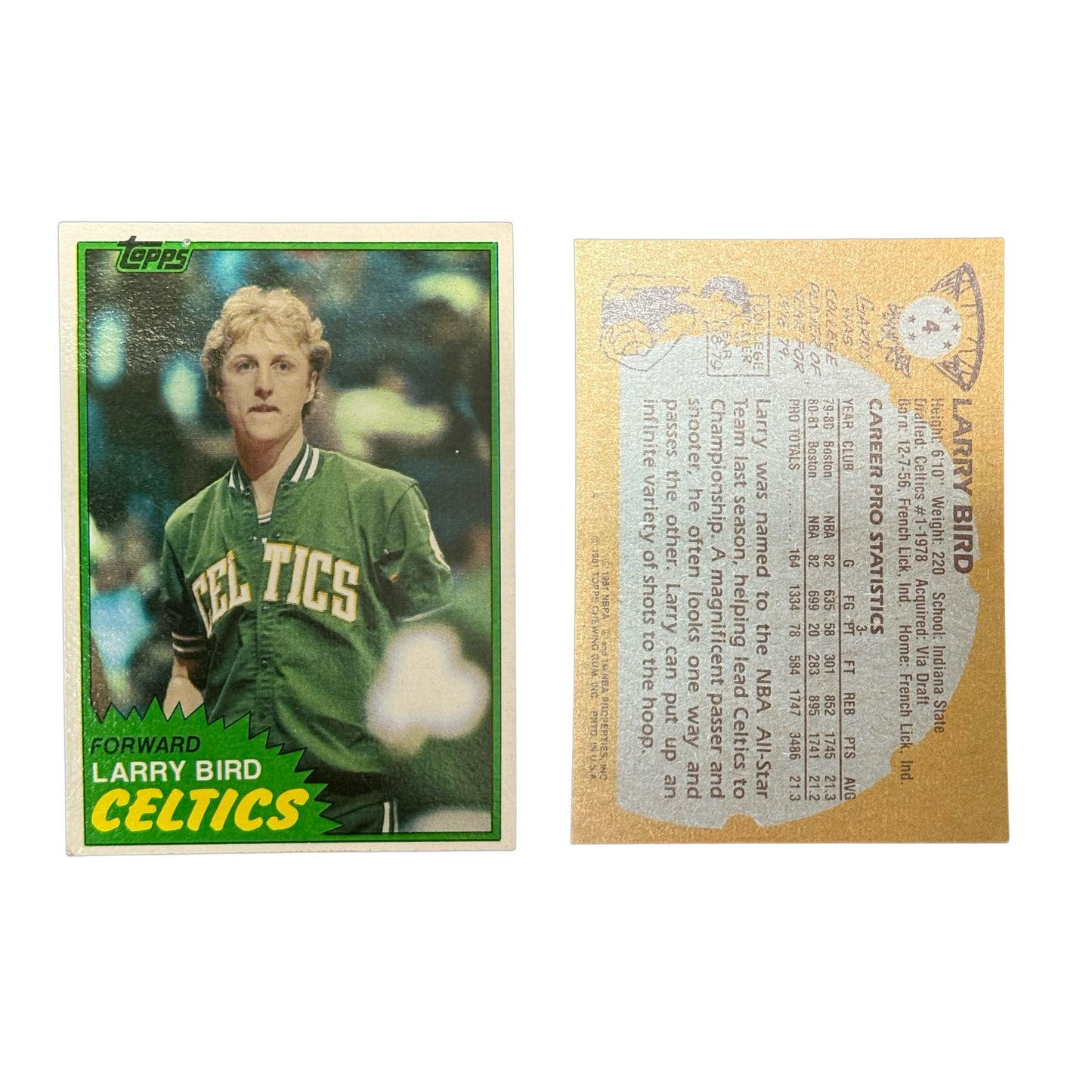 1981-82 Larry Bird Topps #4