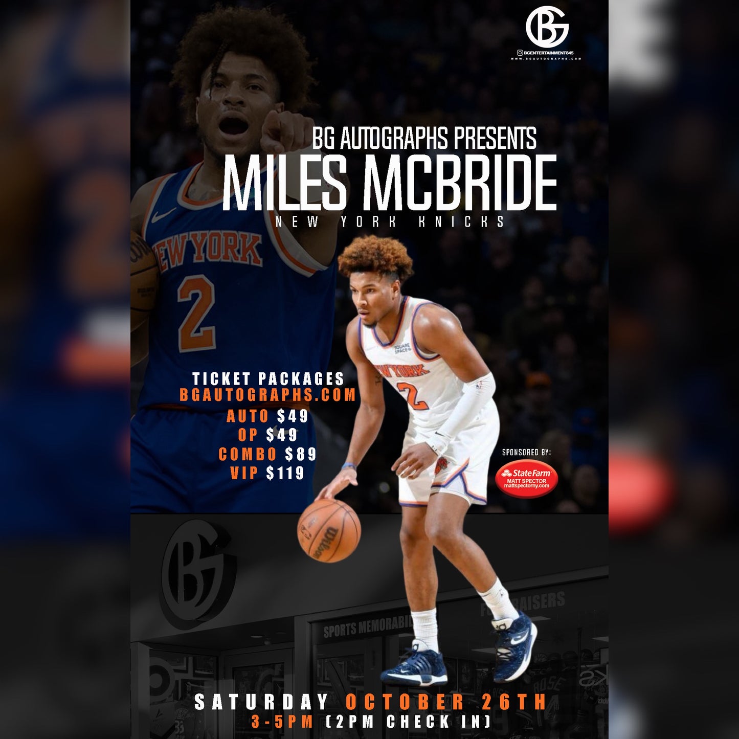 Miles Deuce McBride Autograph Signing & Meet & Greet @ Jefferson Valley Mall -  October 26th