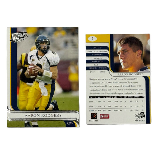 Aaron Rodgers 2005 Press Pass SE - #7 (RC)