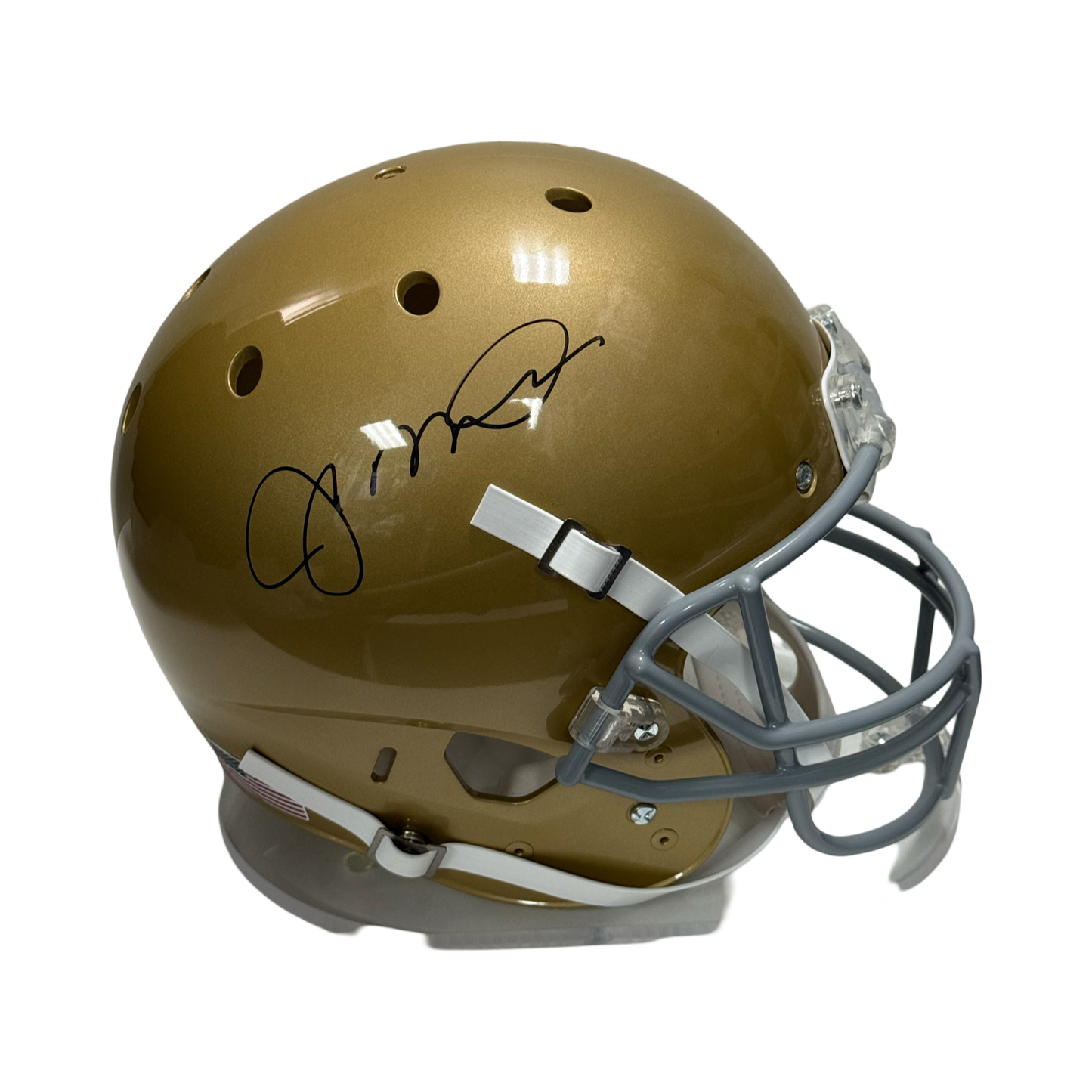 Joe Montana Autographed Notre Dame Replica Helmet Beckett