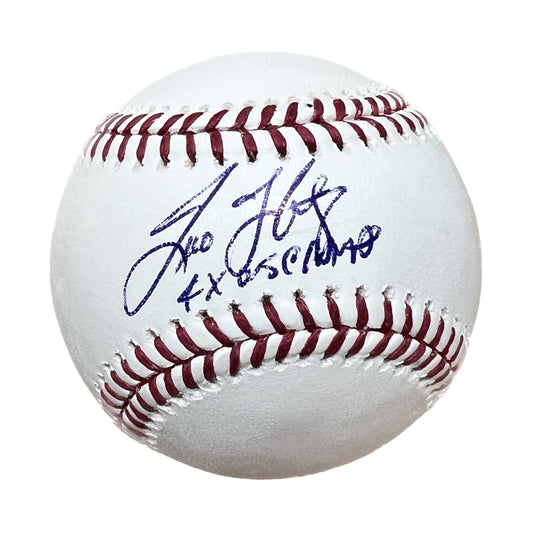 Tino Martinez Autographed OMLB 4X WS Champ JSA