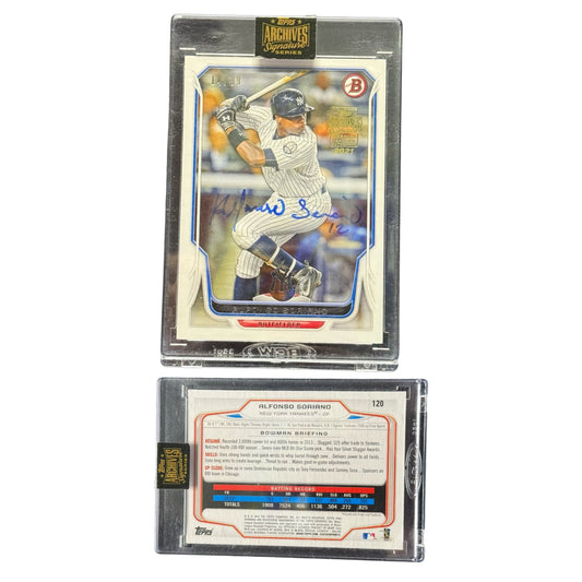 Alfonso Soriano Autographed 2021 Topps Archives Signature Series /99 #120