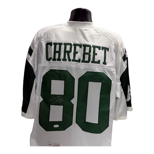 Wayne Chrebet Autographed New York Jets White Jersey JSA