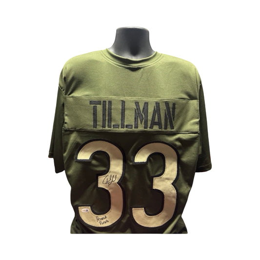 Charles Tillman Autographed Chicago Bears Custom Salute To Service Jersey Beckett