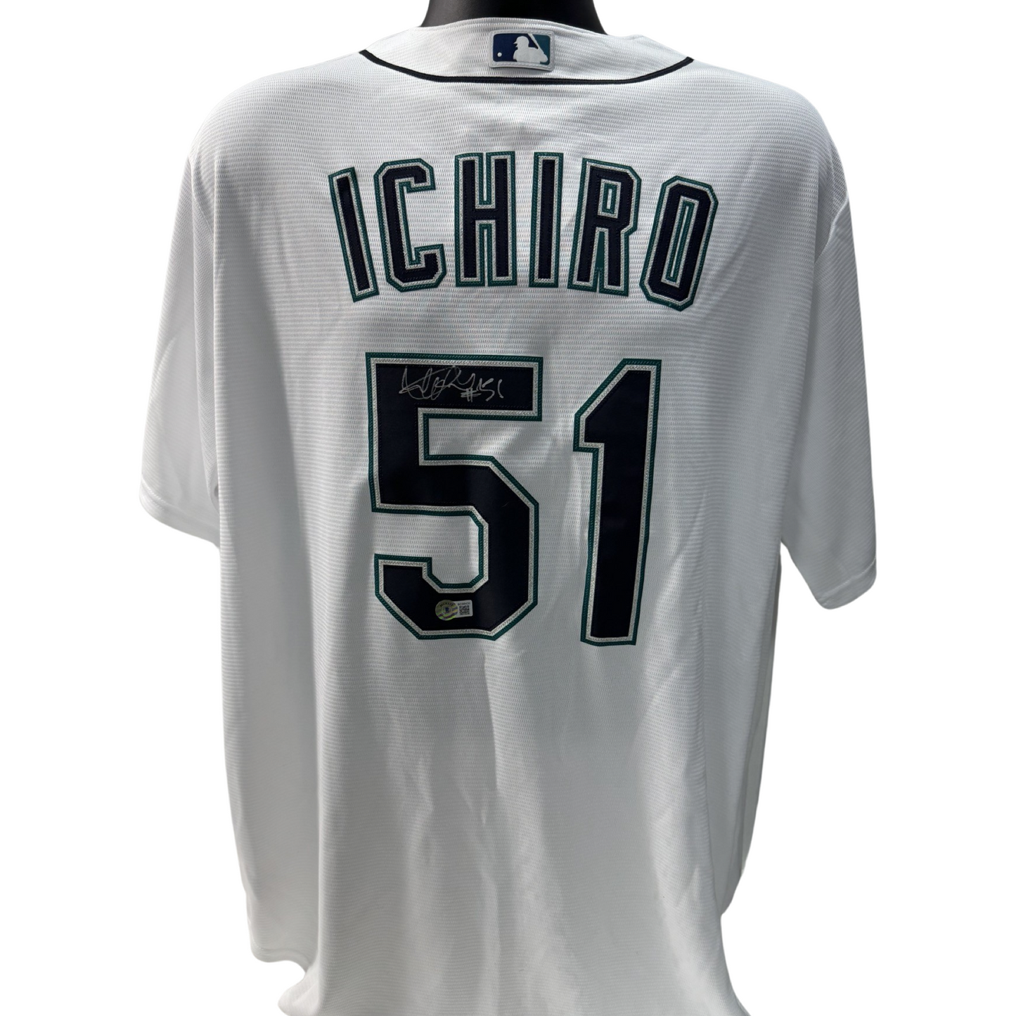 Ichiro Suzuki Autographed Seattle Mariners White Majestic Cool Base Jersey Beckett