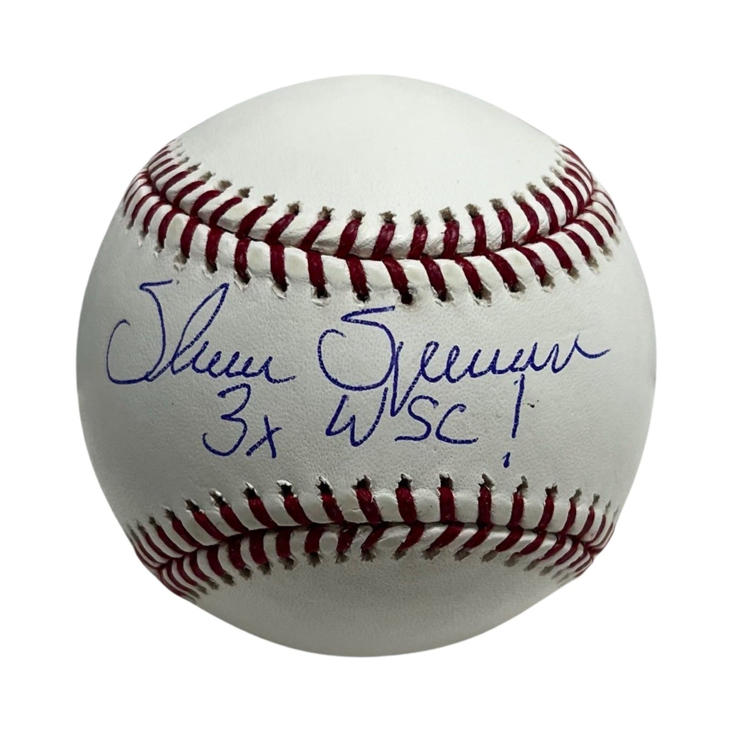 Shane Spencer Autographed New York Yankees OMLB "3x WSC" Beckett BAS