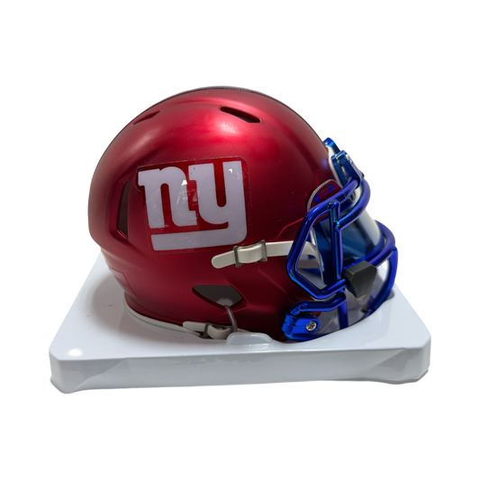 New York Giants Unsigned Blaze Mini Helmet