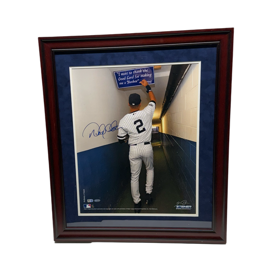 Derek Jeter & Anthony Causi Autographed New York Yankees Framed Thank The Good Lord Sign 16x20 Steiner/MLB