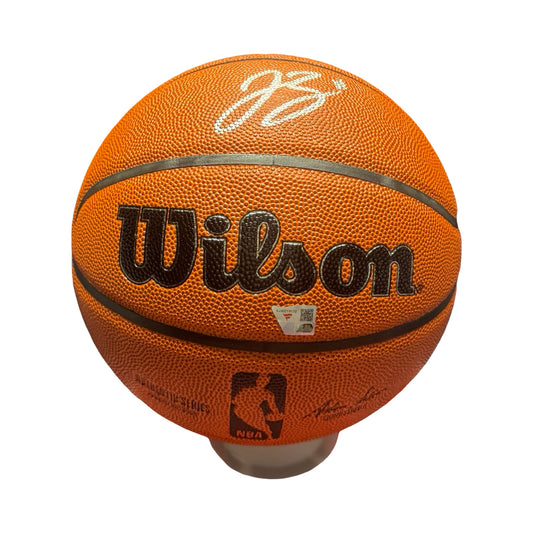 Jalen Brunson Autographed New York Knicks Wilson Basketball Fanatics
