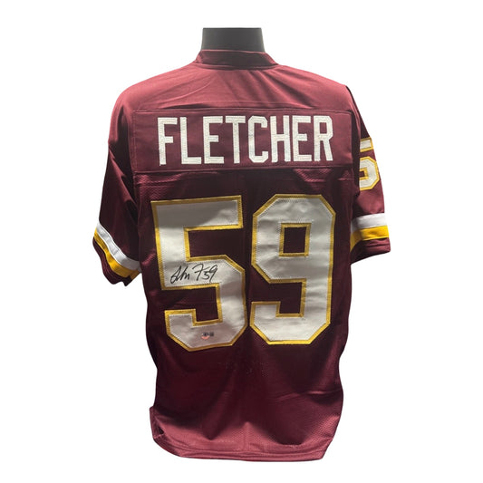 London Fletcher Signed Autographed Washington Redskins Red Jersey Beckett COA BAS