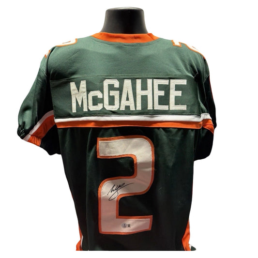 Miami Hurricanes Willis Mcgahee Autographed Signed Jersey BAS Beckett COA AUTO