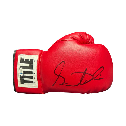 Gervonta Tank Davis Signed Autograph Boxing Glove Beckett BAS COA