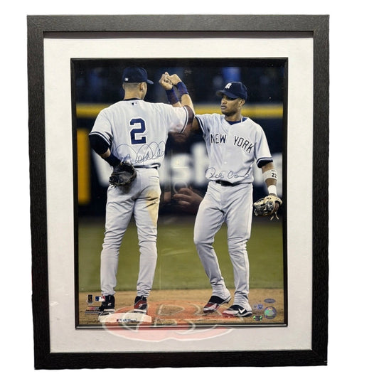 Derek Jeter Robinson Cano New York Yankees Autographed 16x20 Signed MLB COA