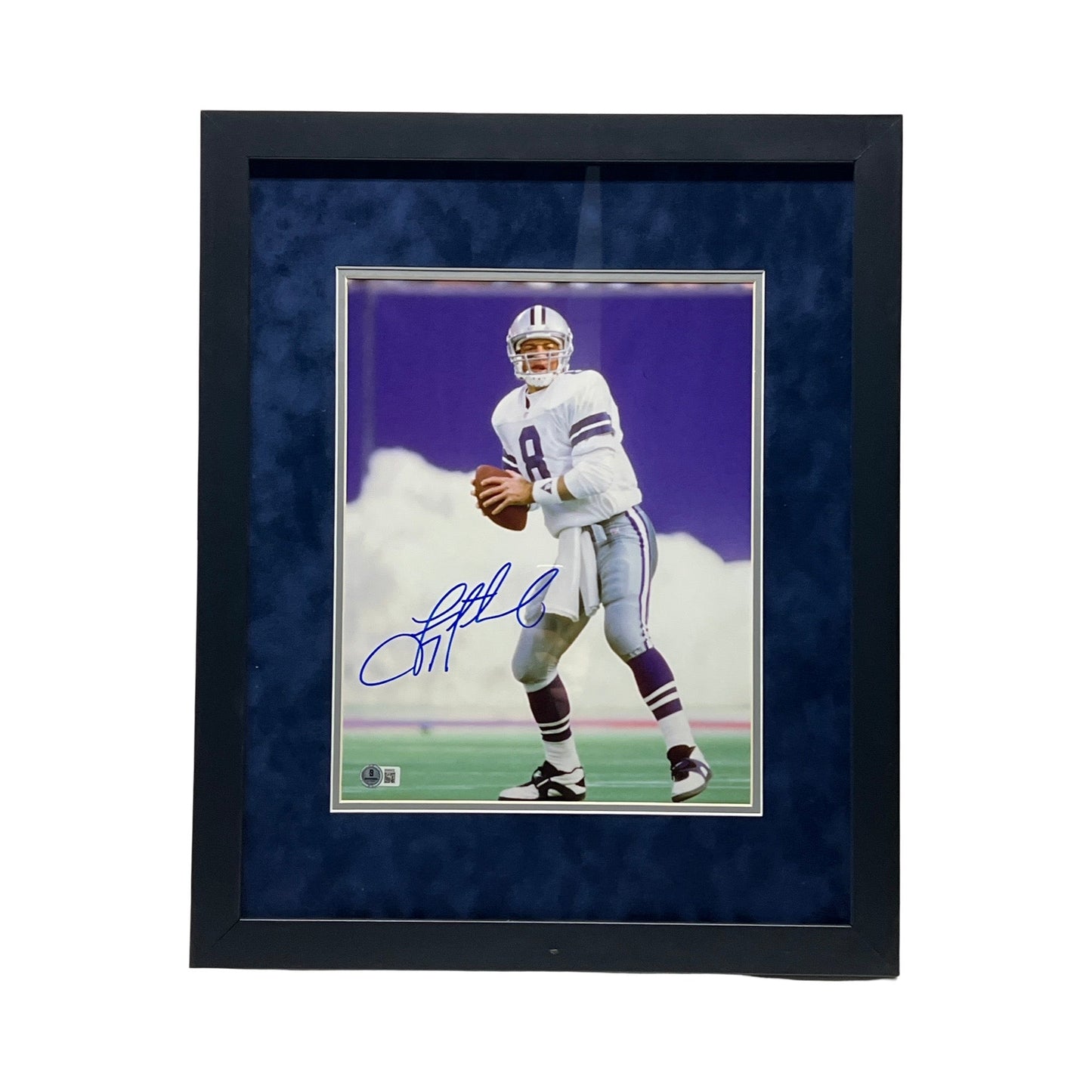 Troy Aikman Autographed Dallas Cowboys 11x14 Beckett - Framed