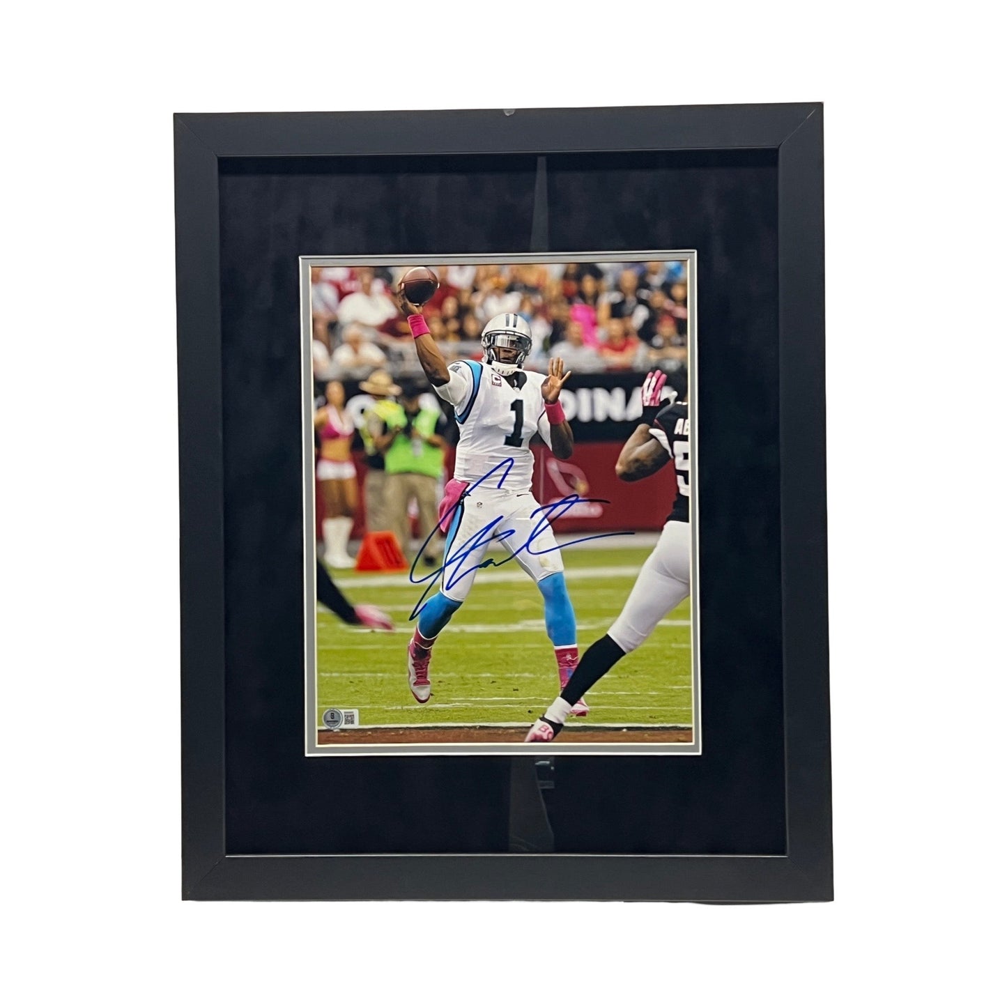Cam Newton Autographed Carolina Panthers 11x14 Beckett - Framed
