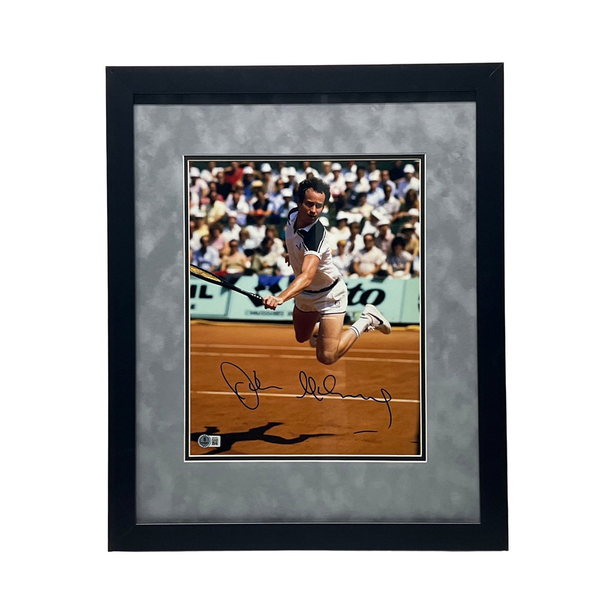 John McEnroe Autographed 11x14 Beckett - Framed