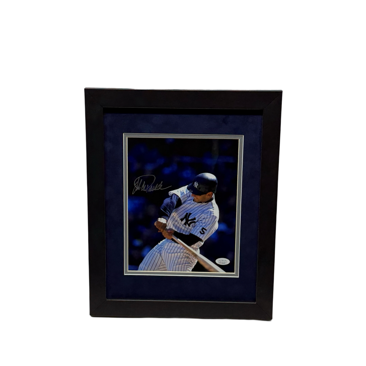 Jorge Posada Autographed New York Yankees 8x10 JSA - Framed