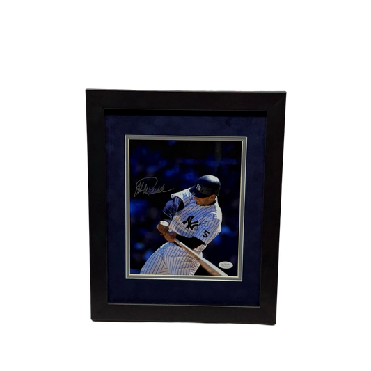 Jorge Posada Autographed New York Yankees 8x10 JSA - Framed