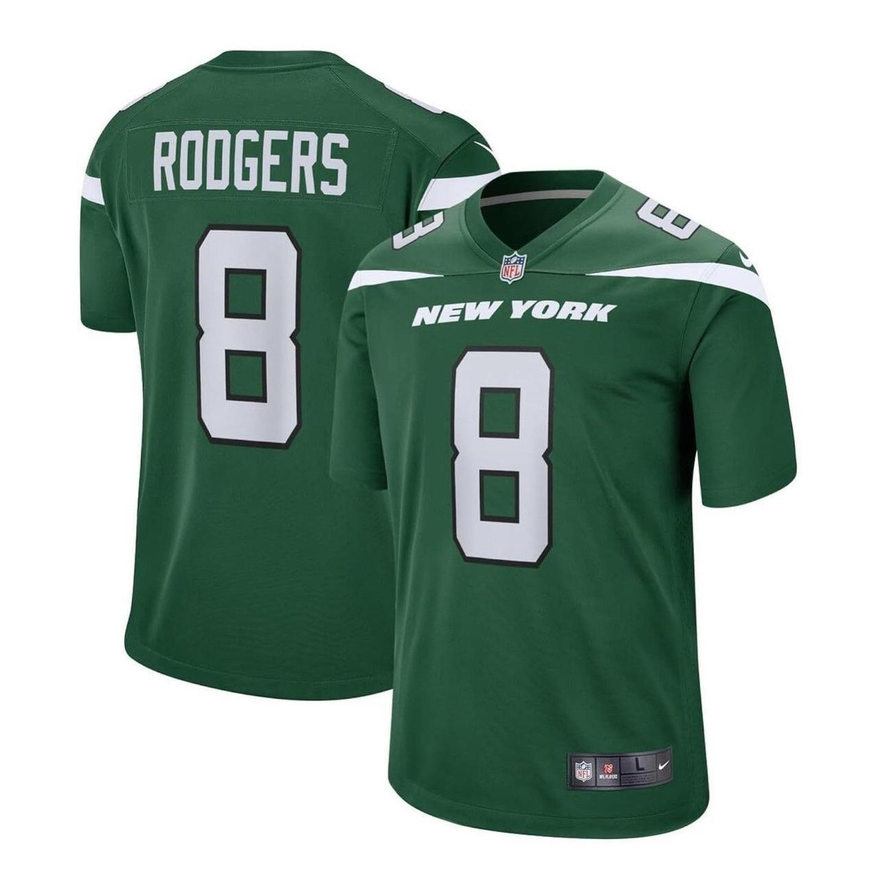 Green Aaron Rodgers Nike Jets Jersey Size Large