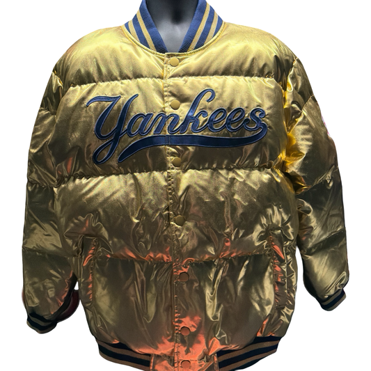 Gold New York Yankee Starter Jacket Large