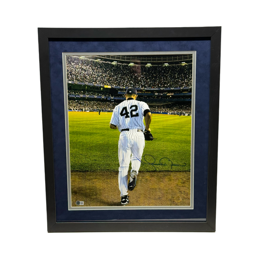 Mariano Rivera Autographed New York Yankees Entering Stadium 16x20 Beckett - Framed