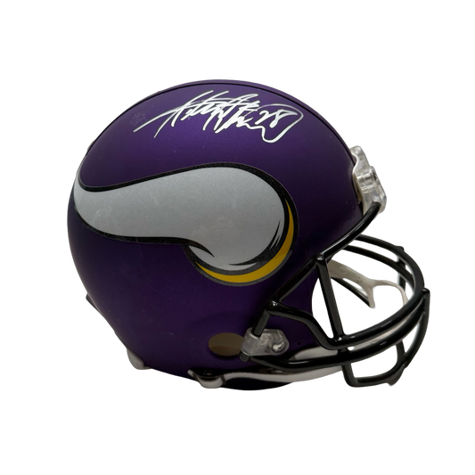 Adrian Peterson Autographed Minnesota Vikings Authentic Helmet JSA
