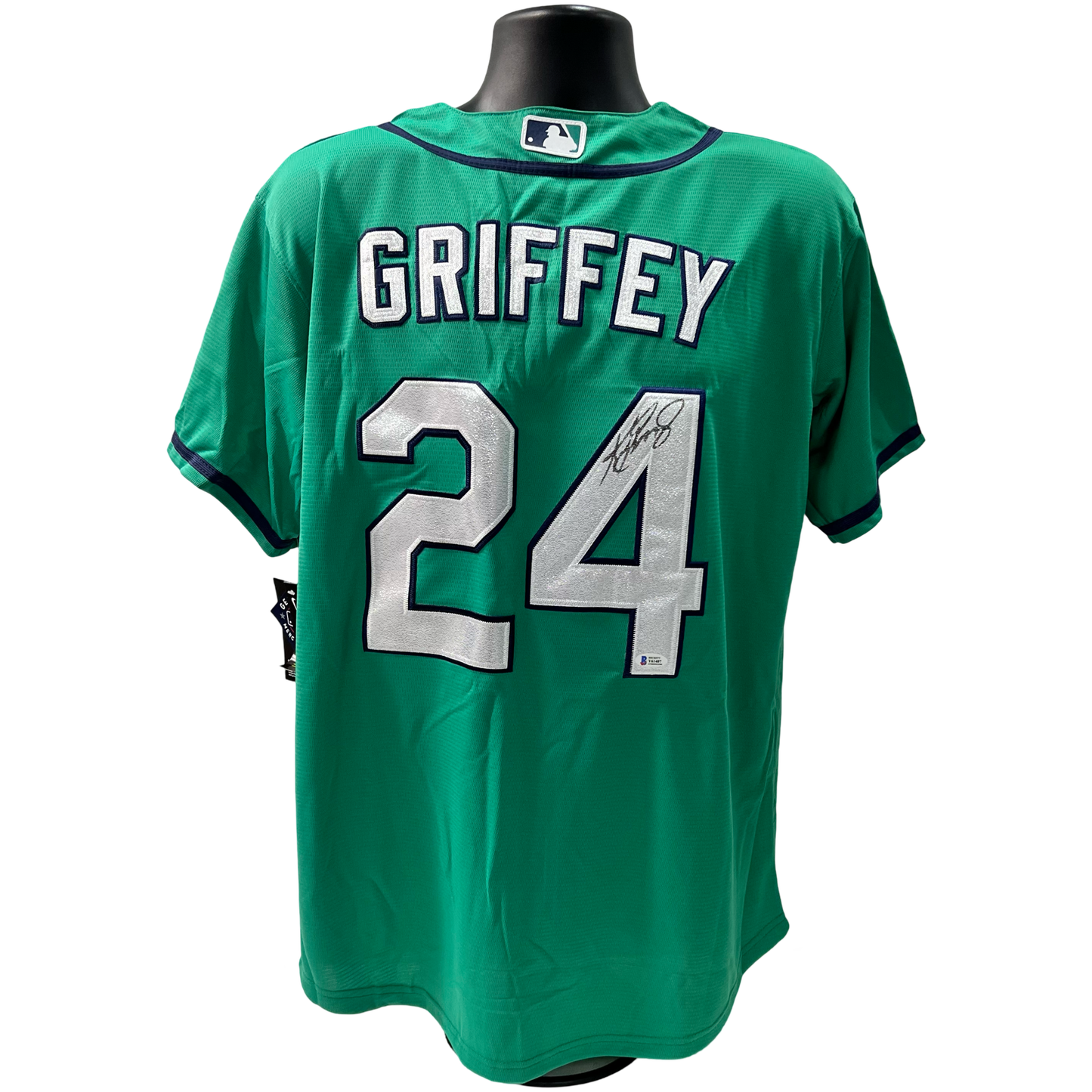 Ken Griffey Jr. Autographed Seattle Mariners Teal Nike Jersey Beckett