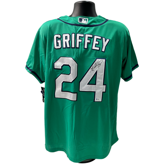 Ken Griffey Jr. Autographed Seattle Mariners Teal Nike Jersey Beckett