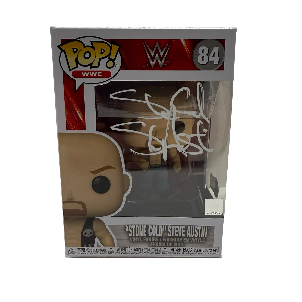 Stone Cold Steve Austin Autographed Funko Pop #84 Beckett