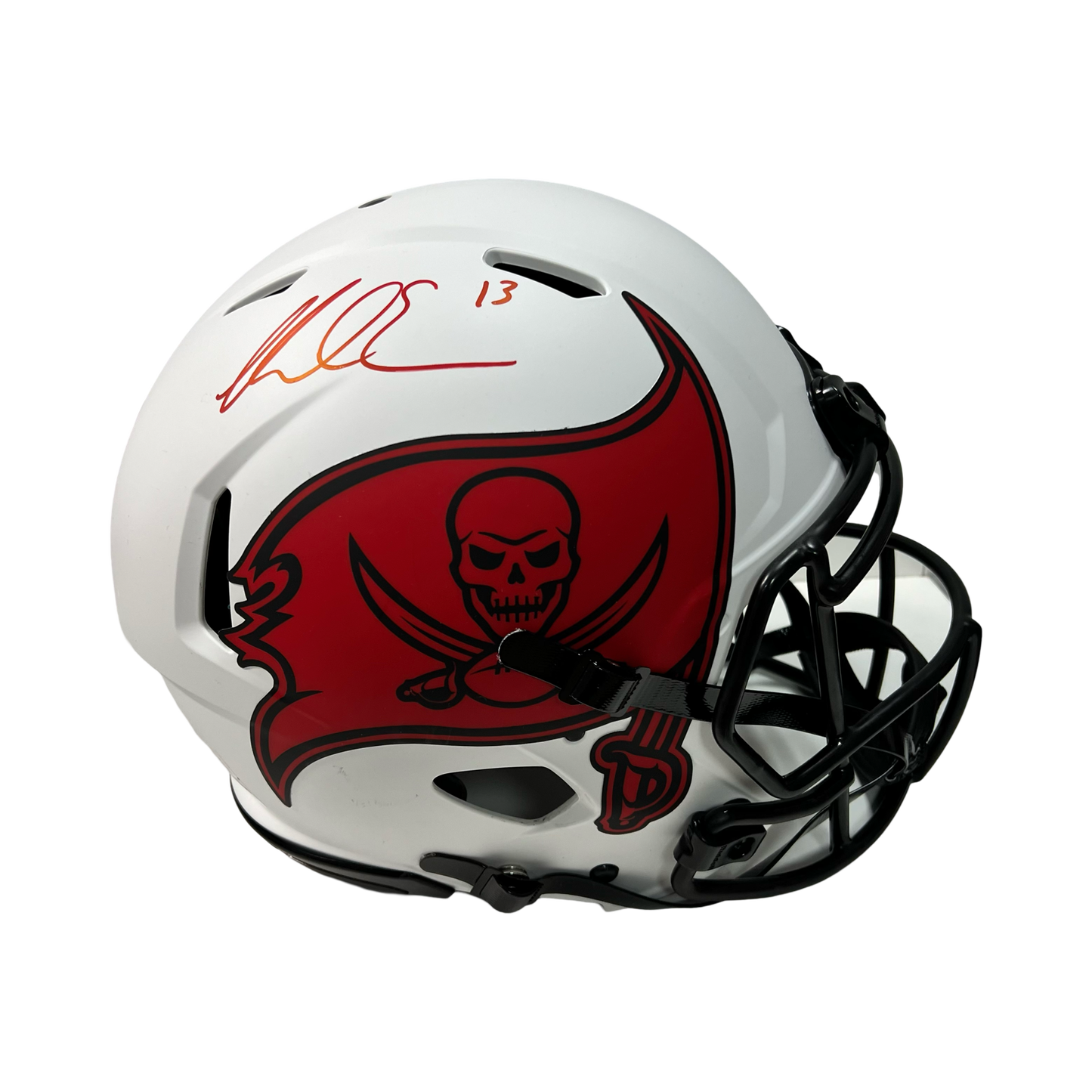 Mike Evans Autographed Tampa Bay Buccaneers Lunar Eclipse Authentic Helmet Beckett