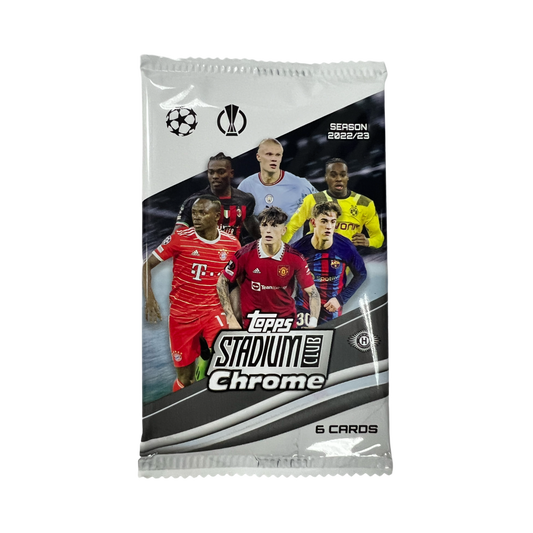 2022-23 UEFA Soccer Topps Chrome Stadium Club - Retail Pack