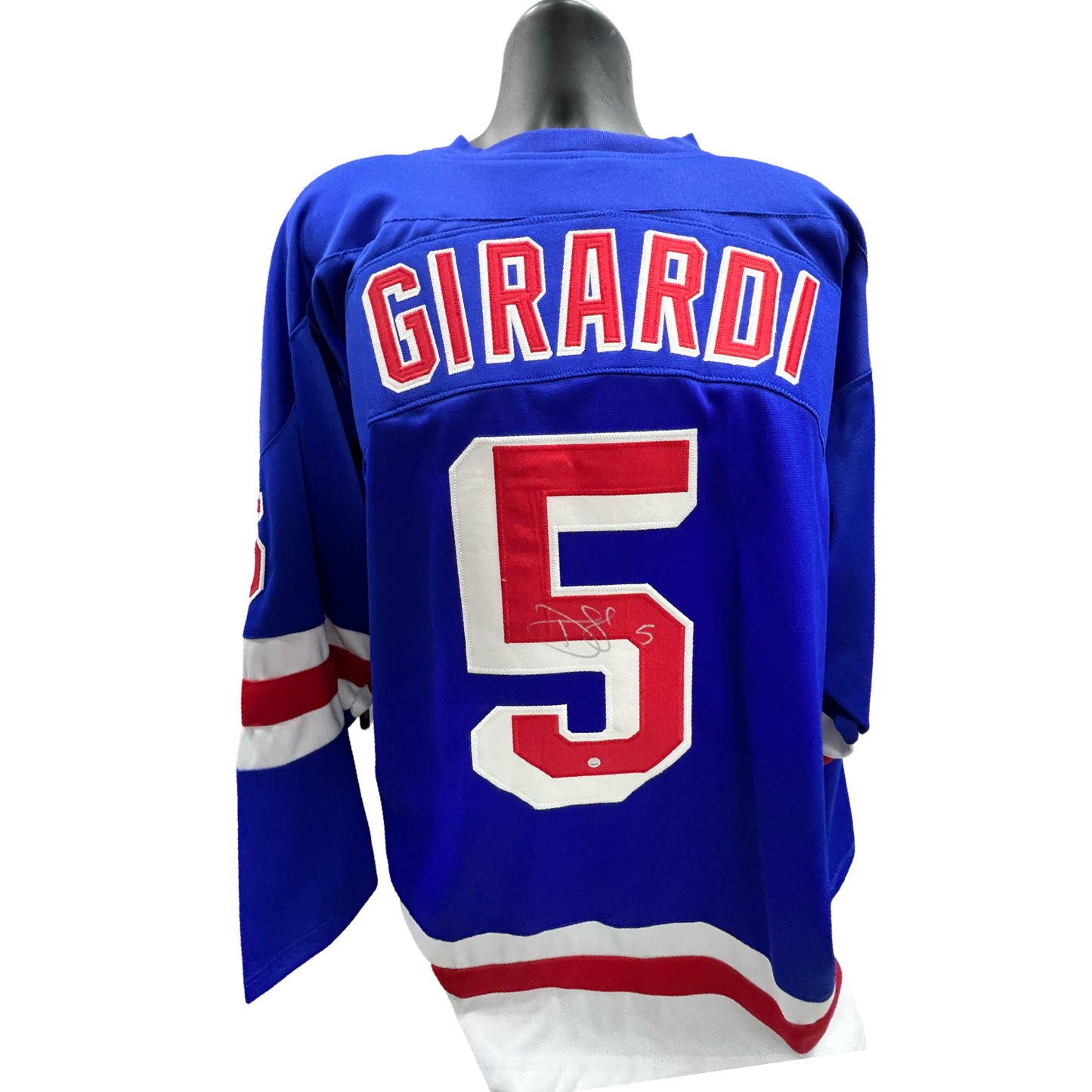 Dan Girardi Autographed New York Rangers Blue Jersey Steiner