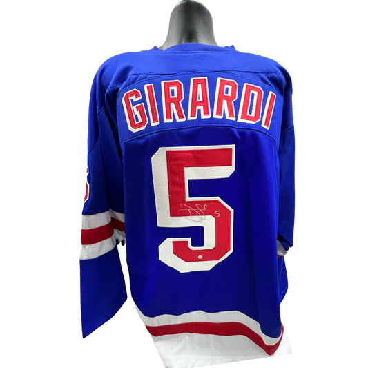 Dan Girardi Autographed New York Rangers Blue Jersey Steiner