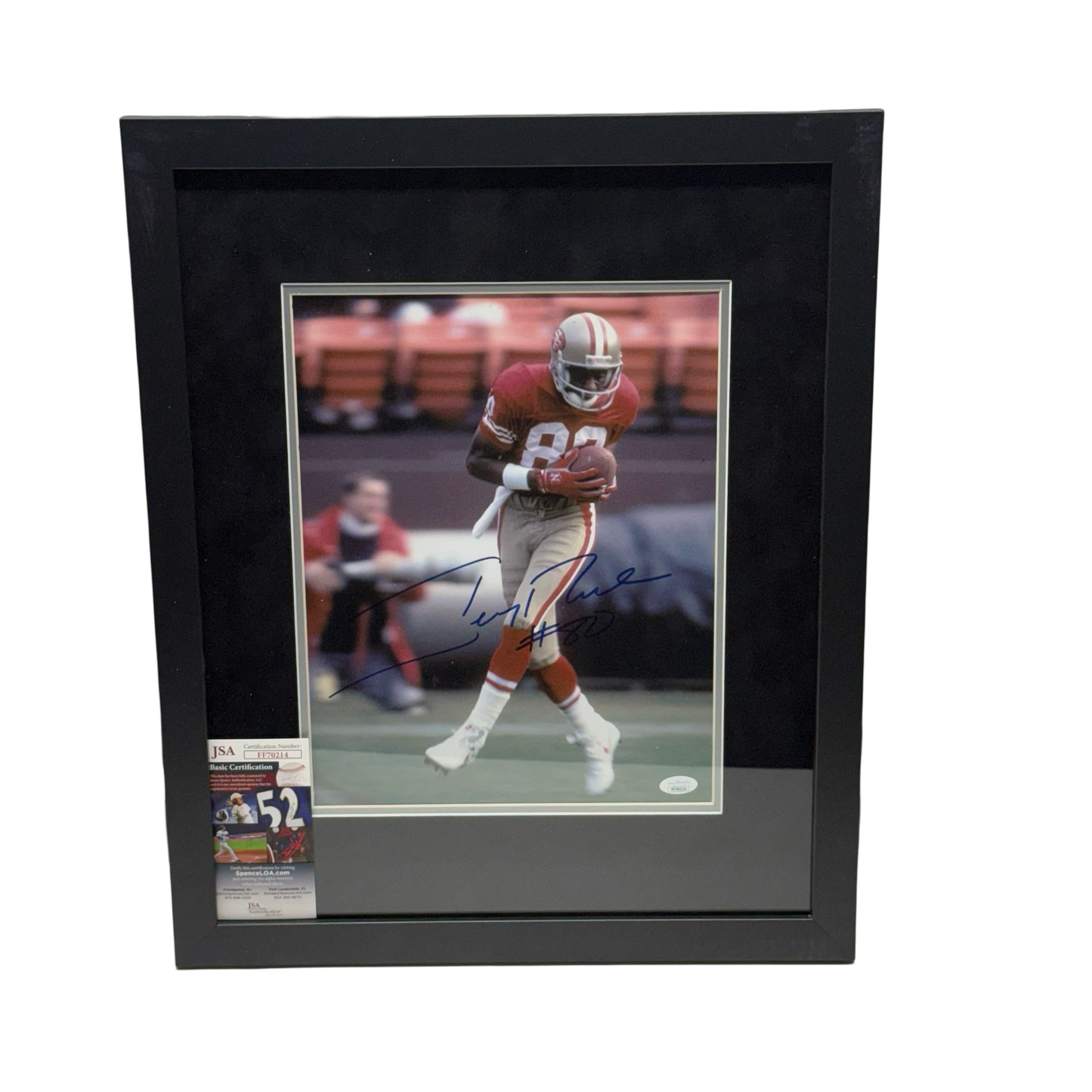Jerry Rice Autographed San Francisco 49ers 11x14 - Framed