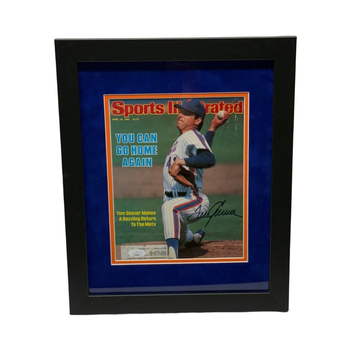 Tom Seaver Autographed Sports Illustrated Cover - Framed