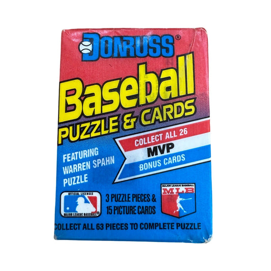 Donruss Baseball Puzzles & Cards Pack