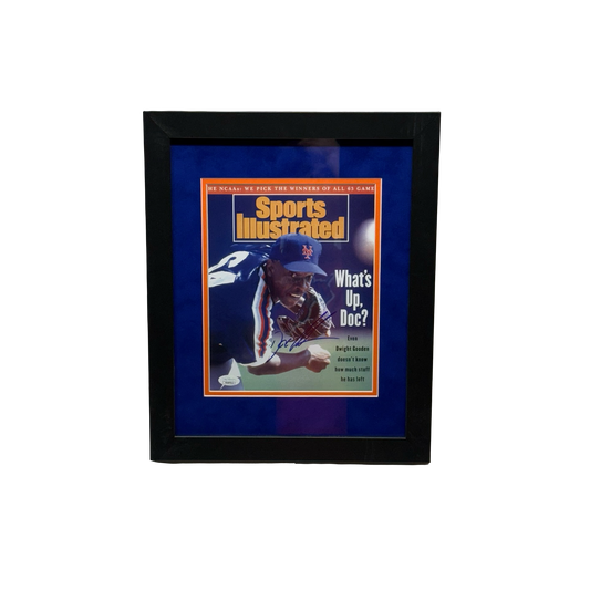 Doc Gooden Autographed New York Mets Sports Illustrated Cover 8x10 JSA - Framed